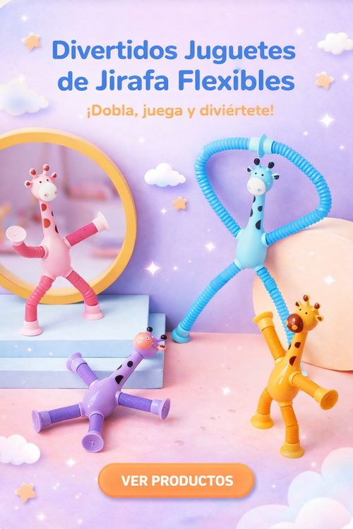 2 en 1 incluye 4 jirafas + 12 masas magi